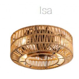 Lineme ISA Ανεμιστήρας Οροφής 50cm με Τηλεχειριστήριο Καφέ