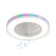 Lineme SUONO RGB BLUETOOTH ΗΧΕΙΟ  Ανεμιστήρας Οροφής με Φως και Τηλεχειριστήριο Γκρι