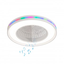 Lineme SUONO RGB BLUETOOTH ΗΧΕΙΟ  Ανεμιστήρας Οροφής με Φως και Τηλεχειριστήριο Γκρι