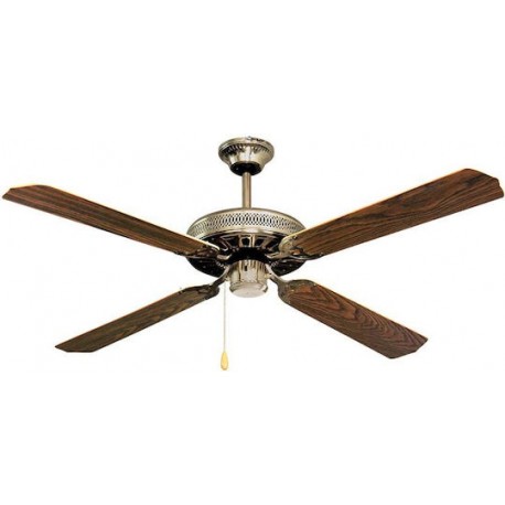 Lineme 02-00109-8 Ανεμιστήρας Οροφής 132cm 60W Καφέ Μπρονζέ