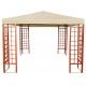 12069-GAZEBO-3057 Κιόσκι - Gazebo Απο Ξύλο Fir Wood 300 x 300 x 260(h)cm
