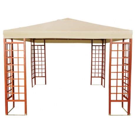 12069-GAZEBO-3057 Κιόσκι - Gazebo Απο Ξύλο Fir Wood 300 x 300 x 260(h)cm