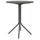 34339-251434 Dark Grey Τραπέζι Πολυπροπυλένιου Με UV Προστασία Φ60cm