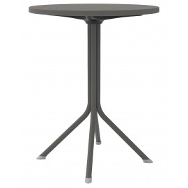 34339-251434 Dark Grey Τραπέζι Πολυπροπυλένιου Με UV Προστασία Φ60cm