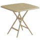 34348-251448 Taupe Τραπέζι Πολυπροπυλένιου Με UV Προστασία 72 x 72cm