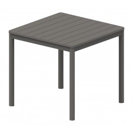 34350-251430 Dark Grey Τραπέζι Πολυπροπυλένιου Με UV Προστασία 80 x 80cm