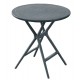 34355-251450 Στρογγυλό Dark Grey Τραπέζι Πολυπροπυλενίου Με Uv Προστασία 68 x 70(h)cm