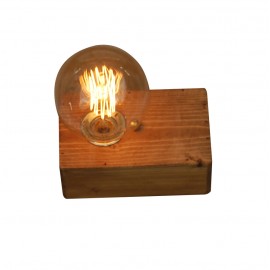 77-3033 HL-236-1W1 BENZAI WOODEN WALL LAMP