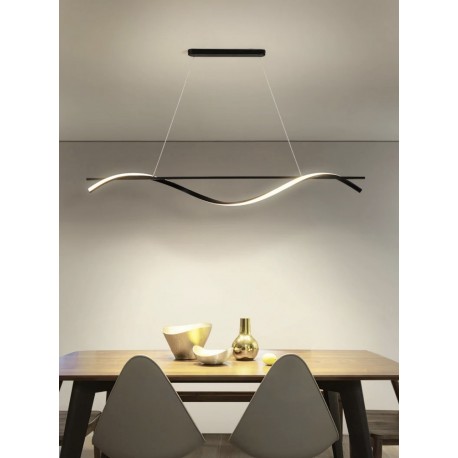 77-50450 SE LED 100 ONDAS PENDANT BLACK 23W 3CCT 2 YEARS WARRANTY