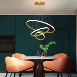 77-50604 SE LED 60 DAMITA GOLD PENDANT 60x40x20cm 70W 3CCT IP20 2 YEARS WARRANTY