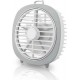 Lineme 02-00405 Mini Επαναφορτιζόμενος Ανεμιστήρας Επιτραπέζιος με LED Λευκό