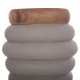 ΤΡΑΠΕΖΙ ΒΟΗΘΗΤΙΚΟ PUFFAT HM18172.03 FIBER CEMENT ΓΚΡΙ- ΞΥΛΟ TEAK TOP Φ45x46Υεκ.