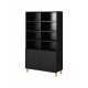 60-19851 PAFOS Standing bookcase black/black DIOMMI CAMA-PAFOS-REGAL-CZ/CZ