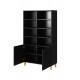 60-19851 PAFOS Standing bookcase black/black DIOMMI CAMA-PAFOS-REGAL-CZ/CZ