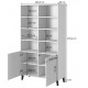 60-19851 PAFOS Standing bookcase black/black DIOMMI CAMA-PAFOS-REGAL-CZ/CZ