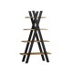 80-2190 ΒΙΒΛΙΟΘΗΚΗ TIPI OAK WOTAN + BLACK 136X80 DIOMMI TIPIDWC