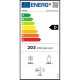 Eskimo ES RBF347D195W Ψυγειοκαταψύκτης NoFrost 347lt  Υ195xΠ60xΒ68.5 εκ. Λευκό D