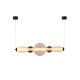 4078-Smoky Inlight Κρεμαστό φωτιστικό LED 50W από γυαλί D:80x20cm (4078-Smoky)