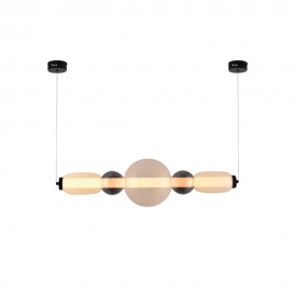 4078-Smoky Inlight Κρεμαστό φωτιστικό LED 50W από γυαλί D:80x20cm (4078-Smoky)