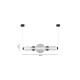 4078-Smoky Inlight Κρεμαστό φωτιστικό LED 50W από γυαλί D:80x20cm (4078-Smoky)