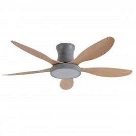 102000730 it-Lighting Denali 24W 3CCT LED Fan Light in Grey and wooden Color (102000730)