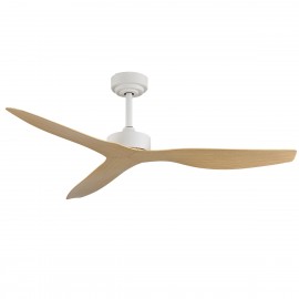 102000615 it-Lighting Trent - Fan in White and wooden Color (102000615)