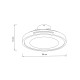101000940 it-Lighting Zephyr 36W 3CCT LED Fan Light in Wood Color (101000940)
