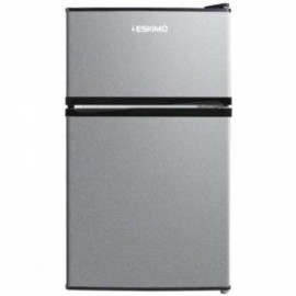 Eskimo ES RTF85SES Ψυγειο Δίπορτο Στατικό 61lt Υ83,7xΠ47xΒ49,2 εκ. Silver Ε