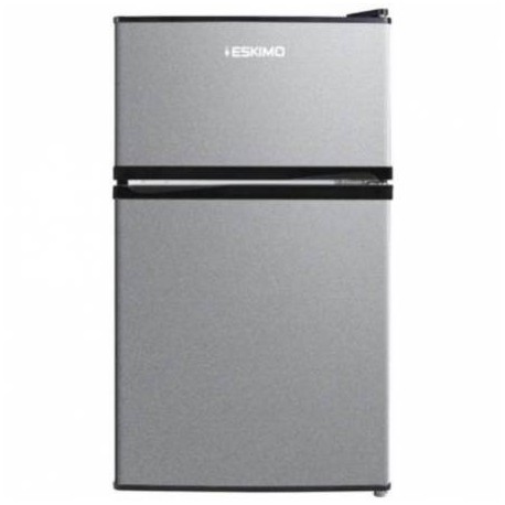 Eskimo ES RTF85SES Ψυγειο Δίπορτο Στατικό 61lt Υ83,7xΠ47xΒ49,2 εκ. Silver Ε