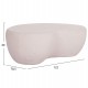 ΤΡΑΠΕΖΙ ΣΑΛΟΝΙΟΥ GERSON HM18151.02L FIBER CEMENT ΣΕ ΛΕΥΚΟ--122x78,5x40Υεκ.