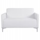 ΚΑΝΑΠΕΣ 2ΘΕΣΙΟΣ NELLIE HM3159.22 ΜΕ ΛΕΥΚΟ PU 113x71x71Υ εκ.