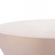 ΤΡΑΠΕΖΙ ΣΑΛΟΝΙΟΥ ΣΤΡΟΓΓΥΛΟ ALLAN HM18162.02 FIBER CEMENT ΣΕ ΛΕΥΚΟ--Φ92x49Υεκ.
