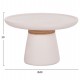 ΒΟΗΘΗΤΙΚΟ ΤΡΑΠΕΖΙ TRED HM18168.02 FIBER CEMENT ΛΕΥΚΟ-ΦΥΣΙΚΟ RATTAN--Φ49x30Υεκ.