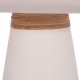 ΒΟΗΘΗΤΙΚΟ ΤΡΑΠΕΖΙ TRED HM18168.02 FIBER CEMENT ΛΕΥΚΟ-ΦΥΣΙΚΟ RATTAN--Φ49x30Υεκ.