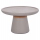 ΒΟΗΘΗΤΙΚΟ ΤΡΑΠΕΖΙ TRED HM18168.03 FIBER CEMENT ΓΚΡΙ-ΦΥΣΙΚΟ RATTAN--Φ49x30Υεκ.