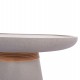 ΒΟΗΘΗΤΙΚΟ ΤΡΑΠΕΖΙ TRED HM18168.03 FIBER CEMENT ΓΚΡΙ-ΦΥΣΙΚΟ RATTAN--Φ49x30Υεκ.