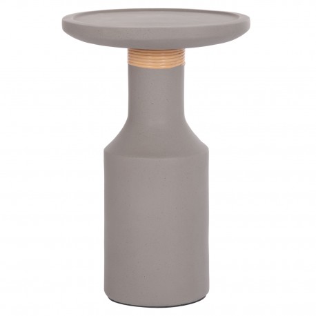 ΒΟΗΘΗΤΙΚΟ ΤΡΑΠΕΖΙ TRED(T) HM18169.03 FIBER CEMENT ΓΚΡΙ-ΦΥΣΙΚΟ RATTAN--Φ40x61Υεκ.