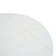 292-000101 Τραπέζι Xuson pakoworld mdf σε λευκό όψης μαρμάρου με πόδι μαύρο μέταλλο Φ120x75εκ