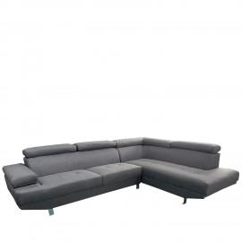 14290039 Καναπές Γωνιακός ArteLibre MASAL Γκρι Ύφασμα 280x185x85cm Γκρι