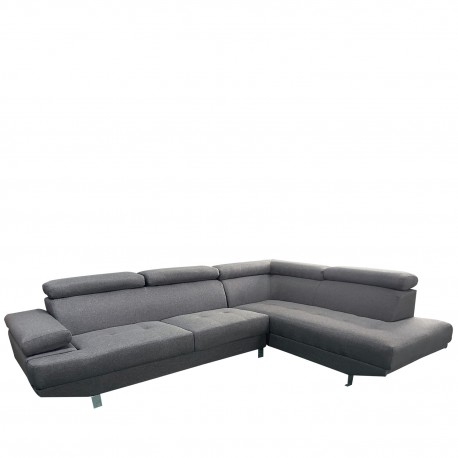 14290039 Καναπές Γωνιακός ArteLibre MASAL Γκρι Ύφασμα 280x185x85cm Γκρι