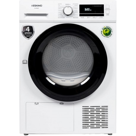 ESKIMO ES DR8HP ΣΤΕΓΝΩΤΗΡΙΟ ΡΟΥΧΩΝ ΛΕΥΚΟ 8 KG A++