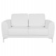 ΚΑΝΑΠΕΣ 2ΘΕΣΙΟΣ KΕΝΖΙΕ HM3121.22 ΜΕ ΛΕΥΚΟ PU 142x81x81 εκ.