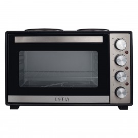 06-33828 ESTIA ΗΛΕΚΤΡΙΚΟ ΦΟΥΡΝΑΚΙ MULTICOOK COMPACT 3600w 38lt ΜΕ 2 ΕΣΤΙΕΣ ΚΑΙ ΑΝΤΙΚΟΛΛΗΤΙΚΟ ΕΣΩΤΕΡΙΚΟ