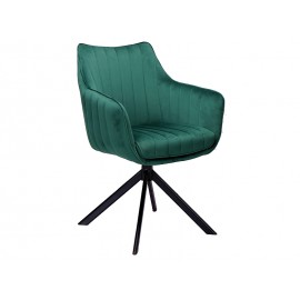 80-1481 Επενδυμένη καρέκλα Azalia 61x44x86 μαύρη μεταλλική βάση/πράσινο βελούδο bluvel 78 DIOMMI AZALIAVCZ