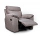 0051.MS05BG Boston πολυθρόνα Relax με χειροκίνητη ανάκλιση 101x100x102εκ. Μπεζ σκούρο ύφασμα