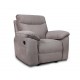 0051.MS05BG Boston πολυθρόνα Relax με χειροκίνητη ανάκλιση 101x100x102εκ. Μπεζ σκούρο ύφασμα