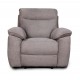 0051.MS05BG Boston πολυθρόνα Relax με χειροκίνητη ανάκλιση 101x100x102εκ. Μπεζ σκούρο ύφασμα