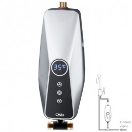 10068-0011 Osio OHF-2551S Ηλεκτρικός ταχυθερμαντήρας μπάνιου / κουζίνας με οθόνη 5500W