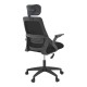 069-000088 Καρέκλα γραφείου Peja pakoworld mesh ύφασμα μαύρο 58x60x107-117εκ