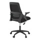 069-000092 Καρέκλα γραφείου Reji pakoworld mesh ύφασμα μαύρο 58x60x89-99εκ